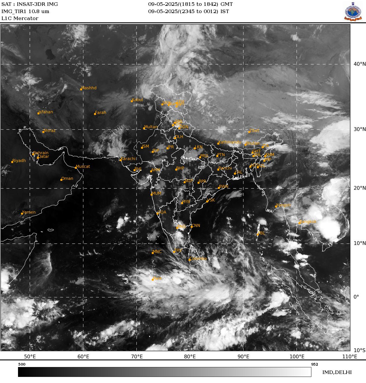 Mumbai's  Weather Satellite Image