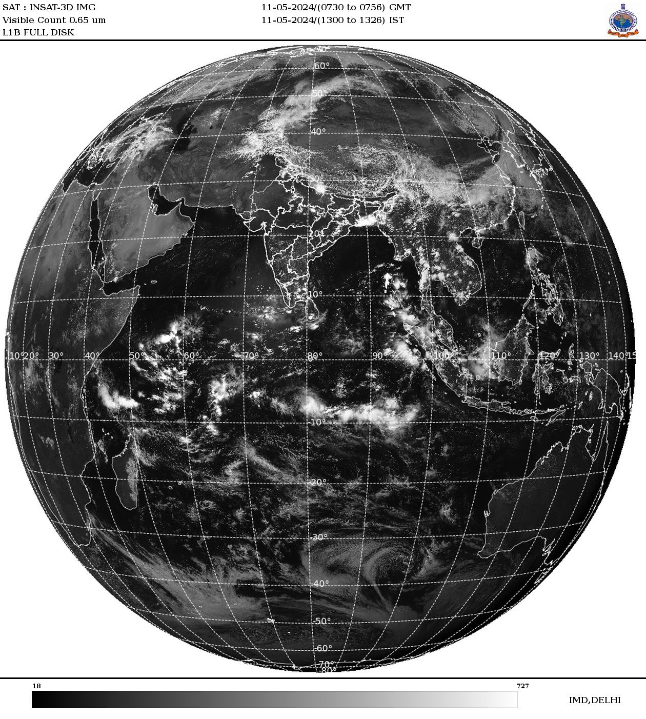Latest Satellite Map Of India Imd